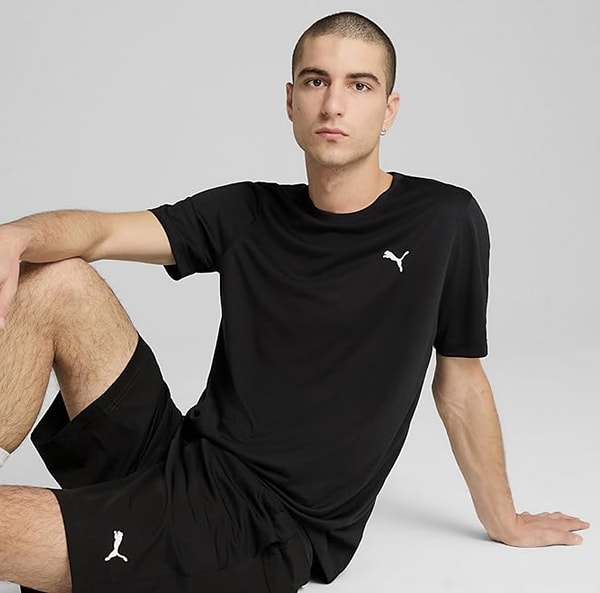PUMA ESS Small Logo Poly Tee Tişört Erkek