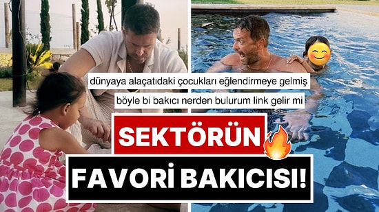 Tüm Ünlülerin "Favori Çocuk Bakıcısı" Olan Engin Öztürk'ün Muhteşem Amcalığı ve Dayılığı İç Çektirtti!