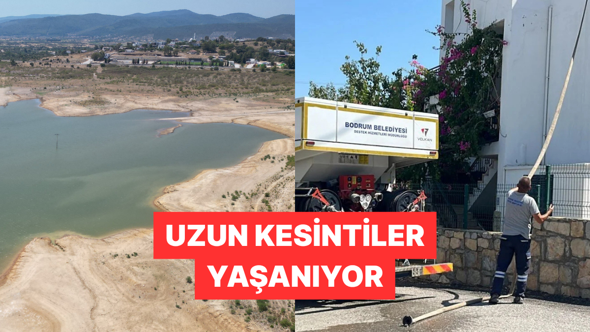 Barajlar Alarm Veriyordu! Bodrum'da Suyun Bittiği İddia Edildi
