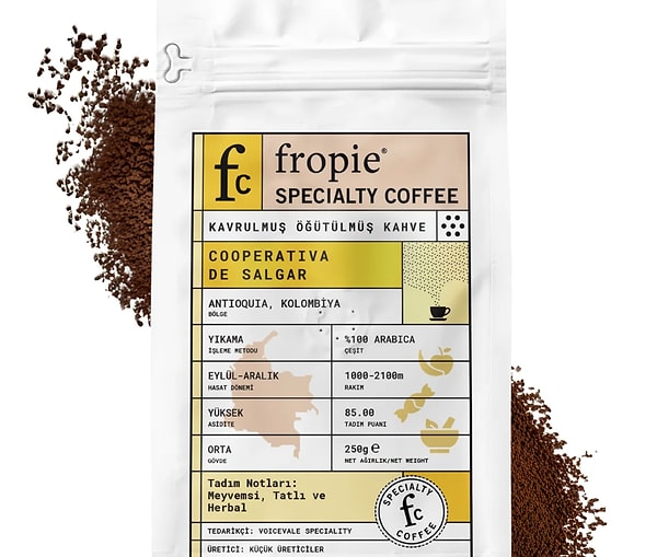 Kolombiya Filtre Kahve 250 gr, sepette %45 indirimle kahve keyfinizi taçlandırıyor!