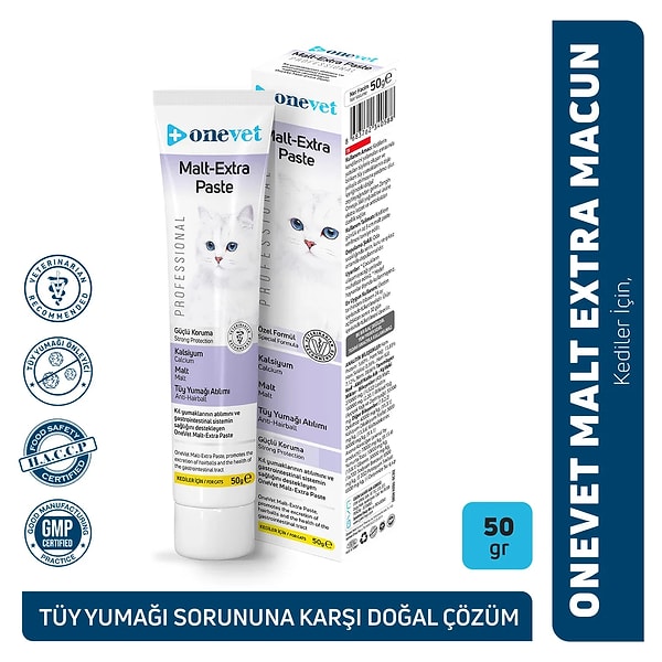3. OneVet Malt Extra Paste Tüy Yumağı Önleyici Kedi Maltı