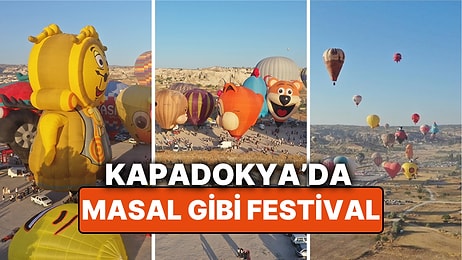 Kapadokya Semalarında Renk Cümbüşü! Festival Başladı, 27 Ülkeden 38 Balon Gökyüzünü Doldurdu
