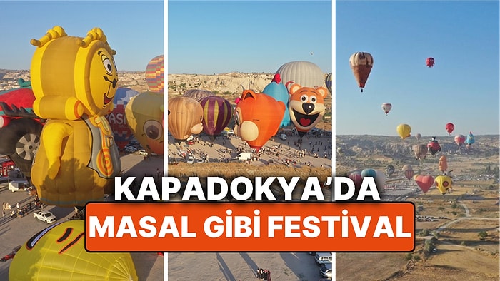 Kapadokya Semalarında Renk Cümbüşü! Festival Başladı, 27 Ülkeden 38 Balon Gökyüzünü Doldurdu