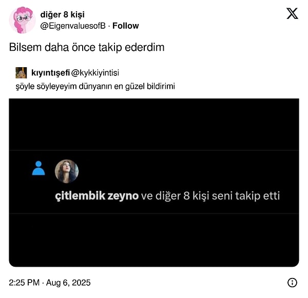 Bunun için nick mi değiştirdin?