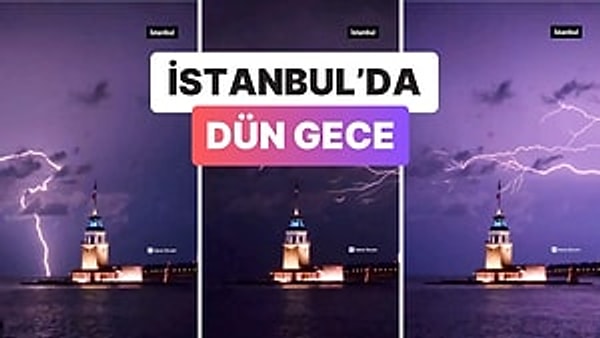 Meteoroloji'nin uyarılarının ardından İstanbul'da fırtına ve sağanak yağış etkili oldu.