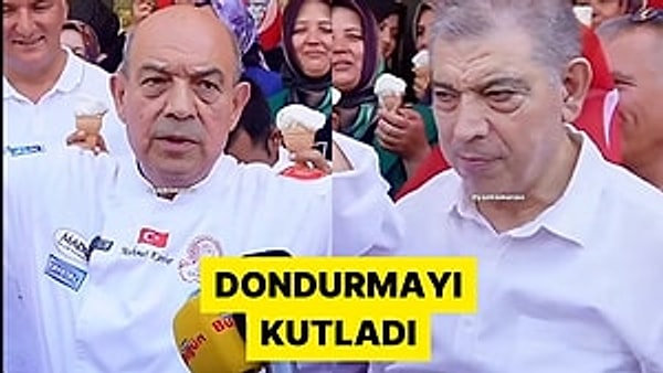 6 Şubat 2023 depremlerinde yıkılan Manolya Sitesi davasında sanık olarak yargılanan MADO'nun sahibi Mehmet Sait Kanbur, Tasteatlas tarafından dondurmanın dünyanın en iyi soğuk tatlısı seçilmesini çalışanlarıyla beraber kutladı.