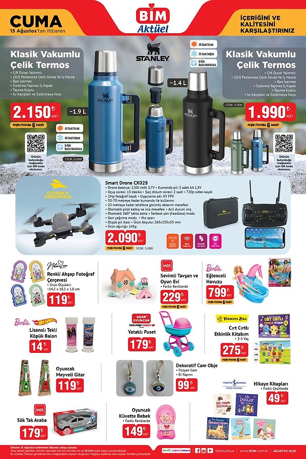 Stanley Vakumlu Çelik Termos 1,9 Litre 2.150 TL