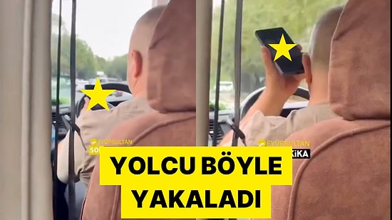 İstanbul'da Bir Minibüs Şoförü Seyir Halinde Yetişkin İçerik İzlerken Yakalandı