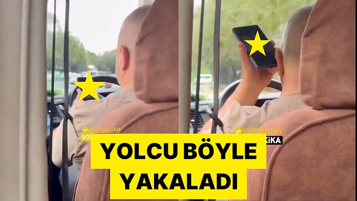 İstanbul'da Bir Minibüs Şoförü Seyir Halinde Yetişkin İçerik İzlerken Yakalandı