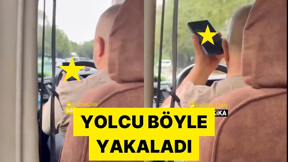İstanbul'da Bir Minibüs Şoförü Seyir Halinde Yetişkin İçerik İzlerken Yakalandı