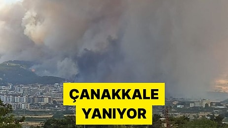 Üniversite ve Hastane Boşaltılıyor! Çanakkale'de Başlayan Orman Yangını Yerleşim Yerlerine Yaklaştı