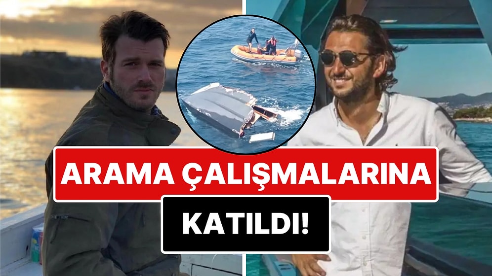 Meğer Tatil Planlamışlar: Kıvanç Tatlıtuğ Teknesi Parçalanan Halit Yukay'ı Arama Çalışmalarına Katıldı