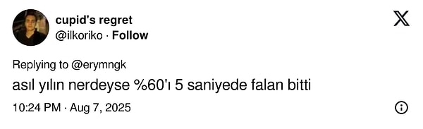 Bit artık 2025, mucizelerle gel 2026😭