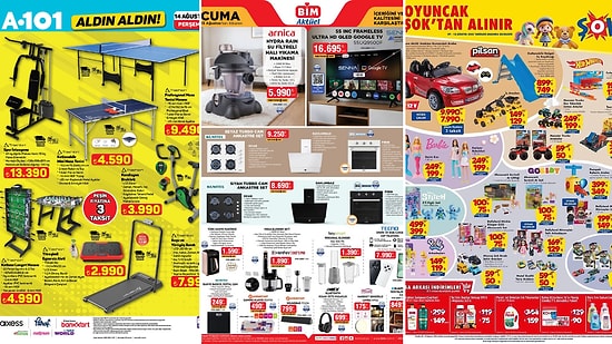 İndirim Günleri Başlıyor! 9 - 15 Ağustos Haftasında A101 ve BİM Aktüel Ürünler Listesinde Ne Var?