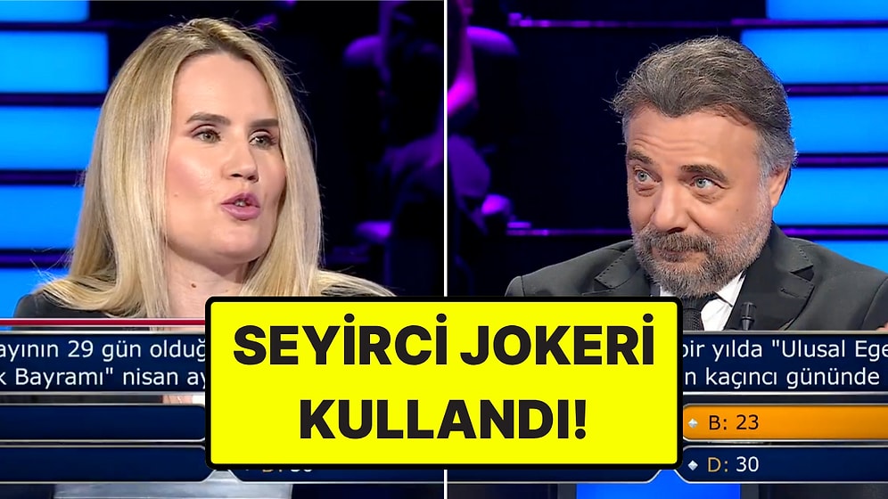Milyoner'de "Ulusal Egemenlik ve Çocuk Bayramı"nın Ne Zaman Kutlandığını Bilemeyen Yarışmacı
