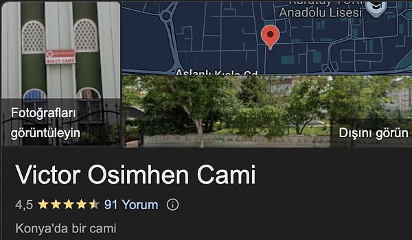 Cami cemaati duruma tepki gösterdi: "Victor Osimhen Hristiyan ismidir."