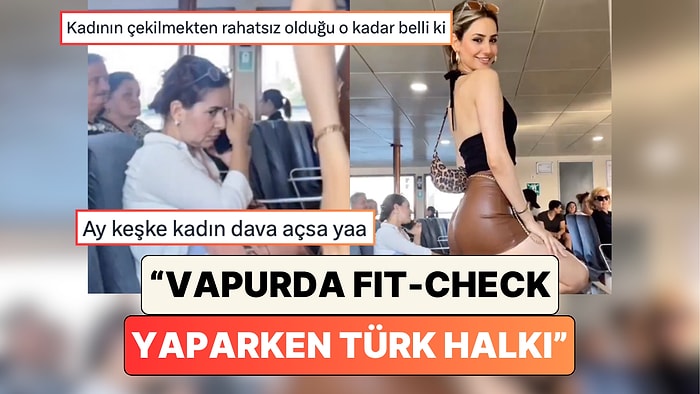 Vapurda İnsanların Şaşkın Bakışları Arasında Fit-check Yapan Kadın Tepki Çekti