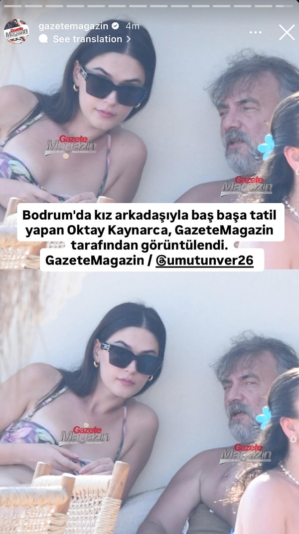 Gazetemagazin'den Umut Ünver'in kamerasına yakalanan Oktay Kaynarca yanındaki genç güzelle dikkat çekti.