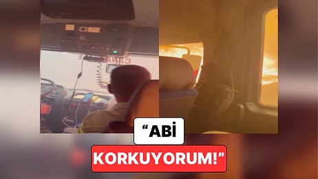 Çanakkale'deki Orman Yangınında Alevlerin Arasında Kalan İtfaiye Ekibinin Görüntüleri Ortaya Çıktı
