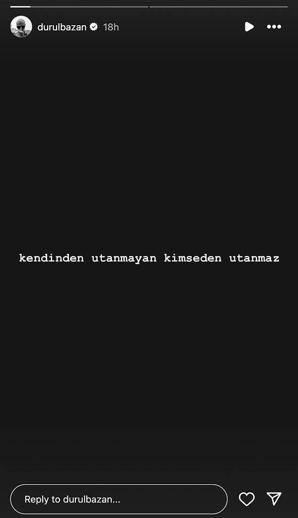 Paylaşımında yer alan tek cümle ise şöyleydi: