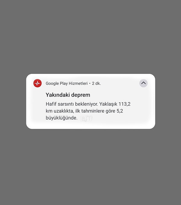Google'ın depremi yaklaşık 30 saniye önce haber verdiği ortaya çıktı.