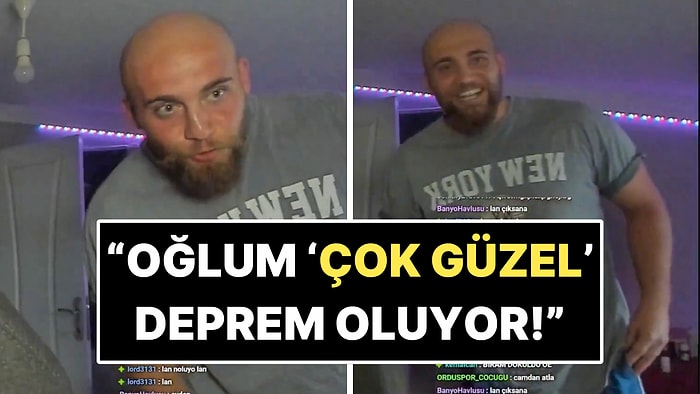 İstanbul'da Hissedilen 6.1'lik Depreme Canlı Yayında Yakalanan Yayıncının Tavırları Dikkat Çekti