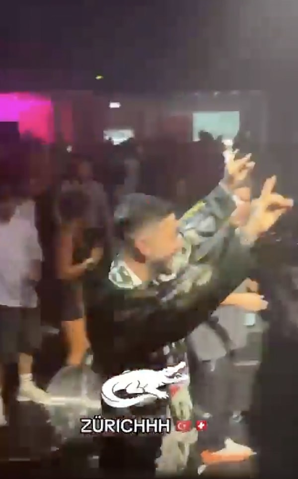 DJ Mahmut Orhan, İsviçre'deki konserinde bozkurt işareti yaptı.