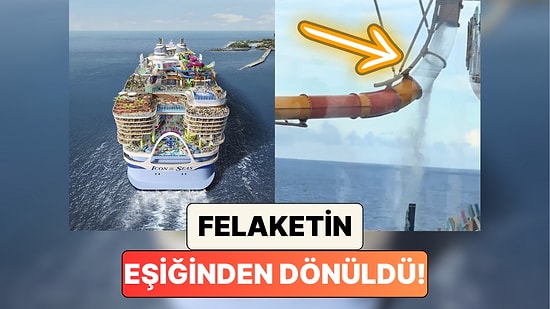 Felaketin Eşiğinden Dönüldü: Dünyanın En Büyük Cruise Gemisi Icon of the Seas'in Meşhur Su Kaydırağı Kırıldı