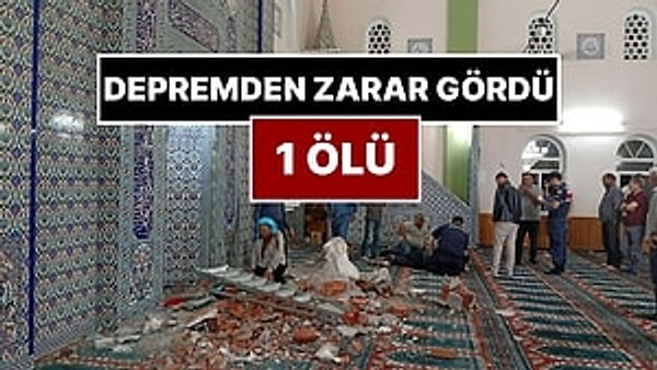 Mihrabının üzerindeki taç kısmının düşmesi sonucu 1 kişi öldü, 1 kişi yaralandı. Manisa Valiliği konuyla ilgili açıklama yaptı.