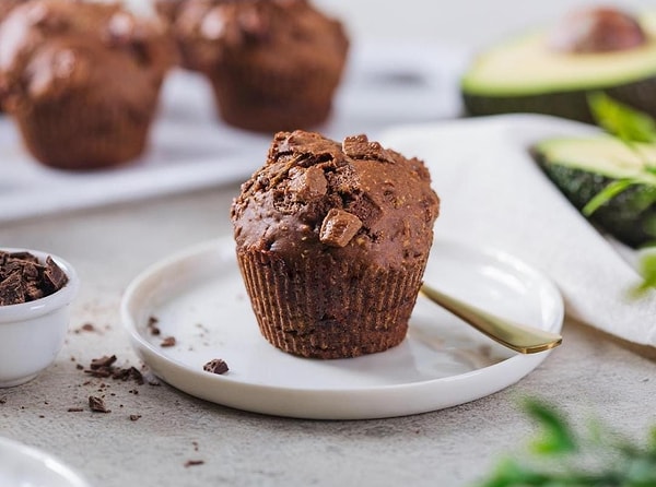 6. Çikolatalı Avokadolu Muffin