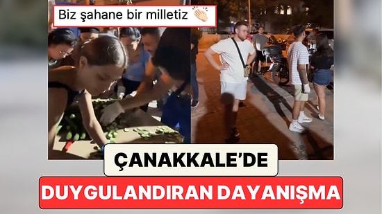 Çanakkale'de Duygulandıran Dayanışma: Şefler Sandviç Hazırlarken Kuryeler Sandviçleri Ekiplere Teslim Etti