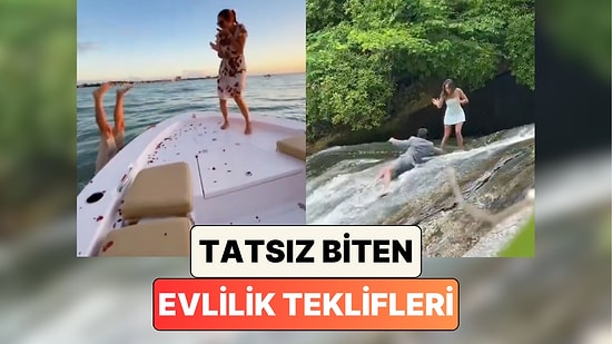 Evlilik Teklifi Ederken Felaketin Eşiğinden Dönen Bu İnsanlar "Farklı Bir Teklif" Planlayanları Düşündürecek