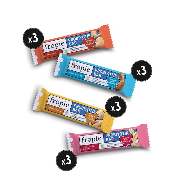 Fropie Karışık Probiyotik Bar Kutusu, şimdi tam da stok yapmalık en uygun fiyatıyla sizi bekliyor!