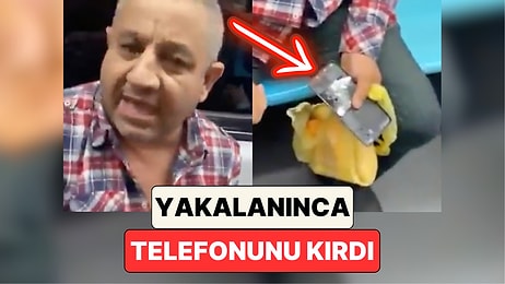 Metroda Kadınların Fotoğrafını Çekerken Yakalanan Adam Elleriyle Telefonunu Parçaladı
