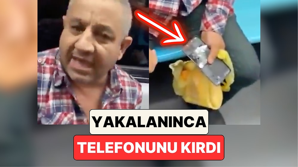 Metroda Kadınların Fotoğrafını Çekerken Yakalanan Adam Elleriyle Telefonunu Parçaladı