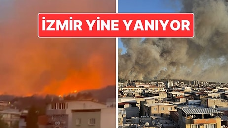 İzmir Buca'da Orman Yangını: Minibüste Çıkan Yangın Ormana Sıçradı