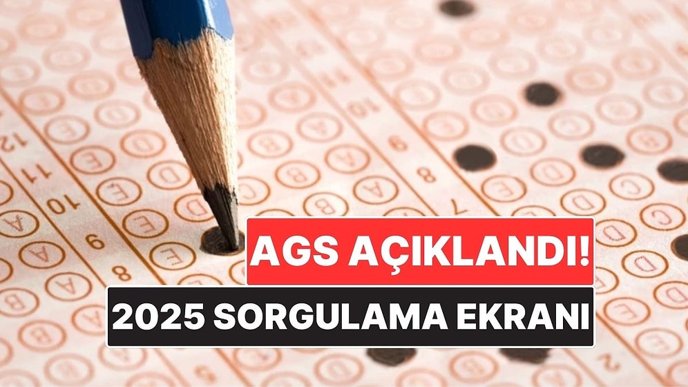 2025 AGS Sonuçları Açıklandı! AGS Sınav Sonuçları Sorgulama Ekranı