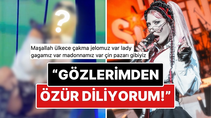 Sineği Andıran Gözlükleri, Yeşil Saçları ve Sahne Kıyafetiyle Dikkat Çeken Hande Yener Tarzıyla Gündeme Oturdu