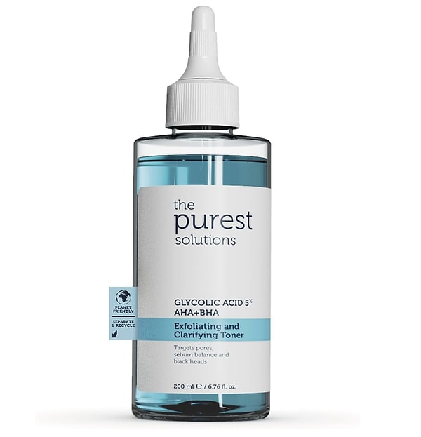The Purest Solutions, Canlandırıcı ve Gözenek Sıkılaştırıcı  Glikolik Asit Tonik