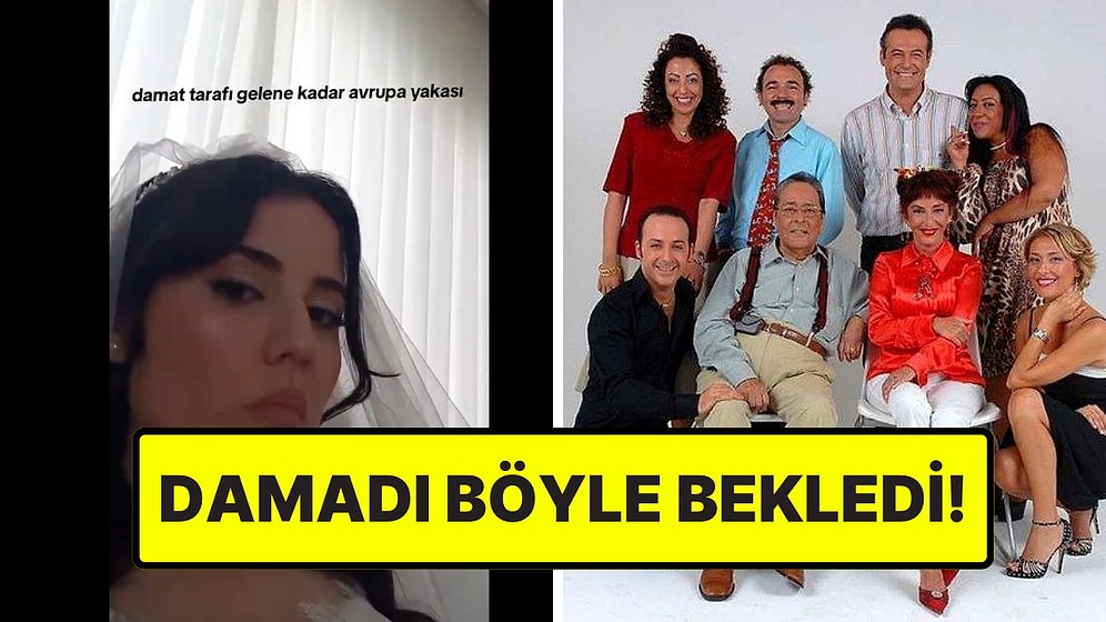 Damat Tarafını Beklerken Düğün Yemeği Eşliğinde Avrupa Yakası İzleyen Gelin