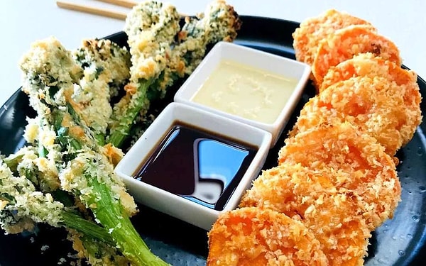 9. Brokoli ve Havuç Tempura