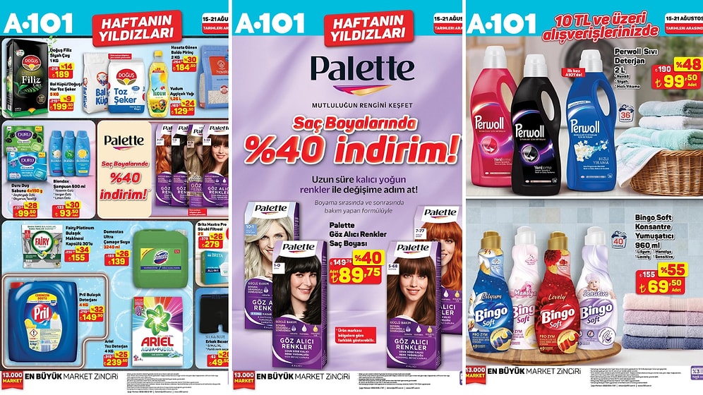 15 - 21 Ağustos 2025 A101 Haftanın Yıldızları Kataloğu