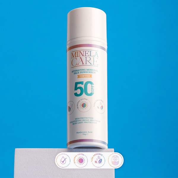 8. Minela Care Spf 50 Renkli Nemlendirici Yüz Güneş Kremi