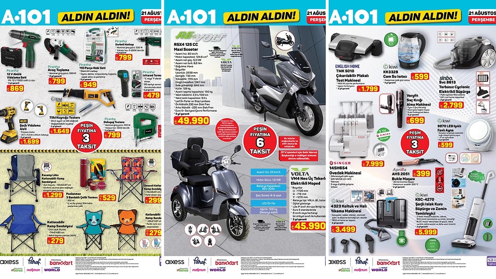 A101'e Valiz Seti Geliyor! 21 Ağustos 2025 A101 Aldın Aldın Kataloğu