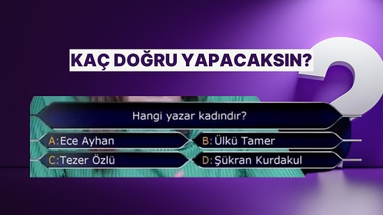 Kim Milyoner Olmak İsterde Çıkmış İlginç Soruları Çözebilecek misin?