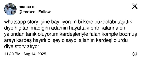 Bir kullanıcının WhatsApp durumuyla ilgili paylaştığı şey viral oldu.