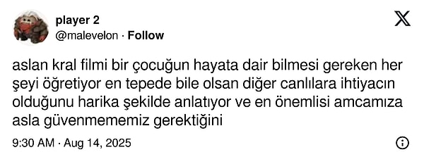 Hayat dersi!