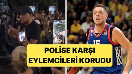 Sırp Basketbolcu Vladimir Stimac, Eylemcilere Sert Müdahale Eden Polise Kafa Tuttu