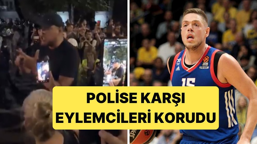 Sırp Basketbolcu Vladimir Stimac, Eylemcilere Sert Müdahale Eden Polise Kafa Tuttu