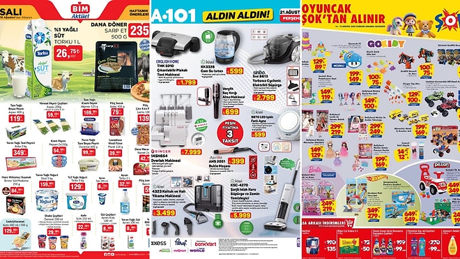 İndirim Günleri Başlıyor! 16 - 22 Ağustos Haftasında A101 ve BİM Aktüel Ürünler Listesinde Ne Var?